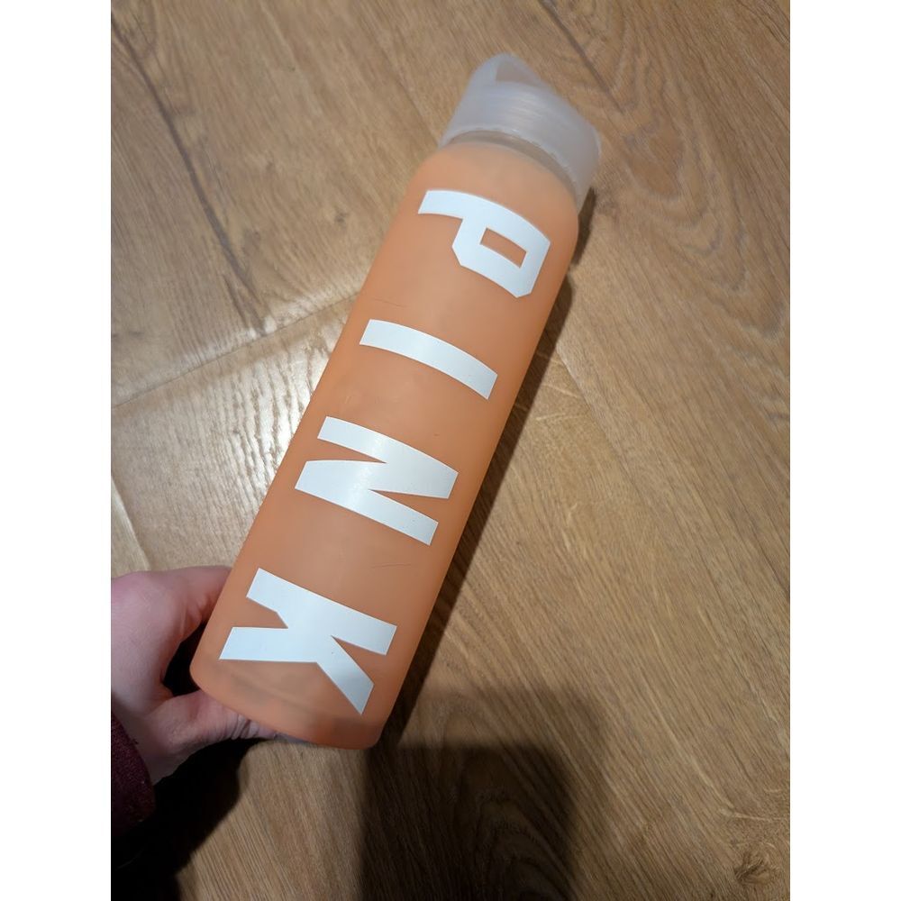 Pink‎ Victoria Secret Water Bottle Glass